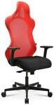 TOPSTAR Sitness RS Sport B&uuml;rodrehstuhl, Gamingstuhl, Stoff, rot-schwarz | Made in