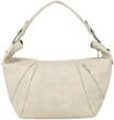 Fritzi Croissant Hobo Light Beige Handtasche Kunstleder Damen Umh&auml;ngetasche...
