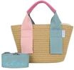 Fritzi Happy Summer Cross Berry Water Umh&auml;ngetasche Strohtasche Damen Crossbody