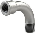 RIEGLER 112834-TFB 1-212 Bogen 1 lang, 90&deg;, IG/AG, Rp/R 2 1/2, schw. Temperguss