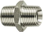 RIEGLER 125699-252.404/2-ES Doppelgewindenippel, R 3/4 a., R 1 a., SW 36,...