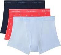 Calvin Klein Herren 3er Pack Boxershorts Trunks mit Logobund, Mehrfarbig