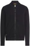 camel active Herren Strickjacke mit Stehkragen aus Baumwolle Regular Fit Navyblau,