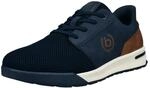 bugatti man-Herren - Sneakers-321-AWP02, Dark Blue/Cognac, 41