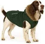 Flamingo Hundemantel Winter &ndash; Kimo Gr&uuml;n &ndash; L 50cm &ndash; warm & modisch &ndash;