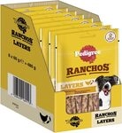 PEDIGREE RANCHOS Hundesnacks Huhn Kaustangen f&uuml;r Hunde, 8x60g - Leckere Kausticks