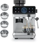 Caso EspressoGourmet & Grind Siebtr&auml;germaschine Edelstahl mit Mahlwerk, 20 Bar...