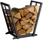 Relaxdays Kaminholzregal, Metall, HBT: 55,5 x 62 x 35 cm, Brennholzregal f&uuml;r
