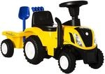 HOMCOM Kinder Rutschauto mit Anh&auml;nger Kinderauto Tettraktor Kinderfahrzeug