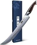 HOSHANHO Schinkenmesser 30cm, Fleischmesser aus Kohlenstoffstahl mit Ergonomischem
