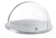 HENDI Buffet-Vitrine, 2-teilig, Platte und Haube, Edelstahl Serviertablett,