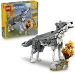 LEGO Creator Waldtiere: Wolf Spielzeug - Tierfigur mit 2 Bauoptionen - Falke...