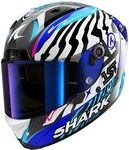 SHARK, Integraler Motorradhelm AERON SPEED-FANCY Carbon White Blue DWB, L