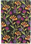Notizbuch Wildblumen Midi Punkteraster: Softcover mit Elastikbandverschluss (Playful