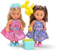 Simba Evi Love Birthday Party &ndash; Zwei Evi Puppen im Geburtstagskleid mit...