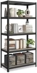 SONGMICS Standregal, B&uuml;cherregal, Lagerregal, 5 Ablagen, verstellbar, 50 x 100 x 200