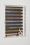 K-home Klemmfix Doppelrollo Andorra ohne Bohren Mokka 40 x 150 cm (B x L)