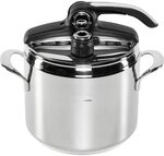 Lagostina Diva Schnellkochtopf 7L Edelstahl mit Korb inklusive Lagofusion&reg;-Boden und