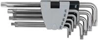 KS Tools 964.0620 EDELSTAHL TX-Winkelstiftschl&uuml;ssel mit Bohrung, lang, 9-tlg.