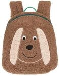 L&Auml;SSIG Kindergartenrucksack 3,5L Tiny Team Hund, Braun | Kompakter 3,5 l