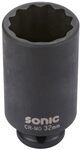 Sonic 3358538 Kraft-Stecknuss, 1/2 Zoll, 38 mm