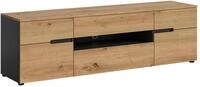 xonox.home - Lowboard Canu 184x55x44 cm in Korpus Basalt grau und Front Artisan...