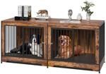 VEVOR Hundek&auml;fig M&ouml;bel f&uuml;r 2 Hunde, 1901 x 670 x 824 mm Doppel-Hundebox f&uuml;r