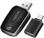 LogiLink BT0076 - Wireless BT 5.0 KFZ-Autoadapter f&uuml;r CarPlay & Android Auto, USB-A