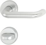 HOPPE 3280546 Dr&uuml;ckergarnitur Paris mit Rosetten WC, silber eloxiert