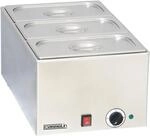 Bain-Marie Professionnel Inox 3 Bacs GN 1/3 - Casselin