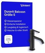 Duravit Balcoon Waschtischarmatur, Gr&ouml;&szlig;e S (Auslauf H&ouml;he 123 mm),...