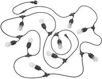 Reality Leuchten LED Au&szlig;en Lichterkette Chain R74771132, Kunststoff Schwarz,...