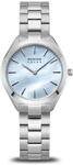 BERING Damen Solar-Quarz Uhr | Armbanduhr 31 mm silbernes Edelstahlgeh&auml;use und