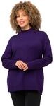 Ulla Popken Damen gro&szlig;e Gr&ouml;&szlig;en &Uuml;bergr&ouml;&szlig;en Plus Size Pullover, Stehkragen,