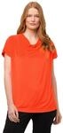 Ulla Popken, Damen, gro&szlig;e Gr&ouml;&szlig;en, T-Shirt mit Wasserfall