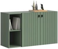 xonox.home &ndash; Sitzbank Station 106x63x37 cm in Smoke Green Nachbildung &ndash;...