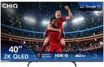 CHiQ 40 Zoll FHD QLED Pro Smart Google TV, Kompatibel mit Apple AirPlay