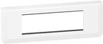 Legrand - Mosaic Platte mit Halterung f&uuml;r 6 Module horizontal montiert - wei&szlig;