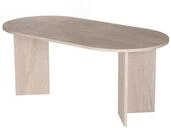 Eleganter Esstisch, Travertine-Farbe, 180 x 75 x 89,5 cm | 100% melaminbeschichtete