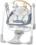 Ingenuity Swing 'n Go Babyschaukel & Babywippe mit Holz-Spielbogen, 5