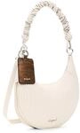 Desigual Schultertasche Umh&auml;ngetasche Helium Calgary Shoulder Bag Beige Crude...
