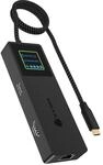 ICY BOX (7-in-1) USB-C DockingStation mit LCD Display, HDMI 4K 60Hz, 100W PD,...