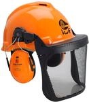 3M Kombination f&uuml;r die Forstwirtschaft, G3000 Schutzhelm in Orange, H31