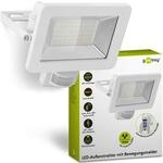 goobay 53884 LED Strahler Bewegungsmelder Au&szlig;en 50W / PIR Sensor...