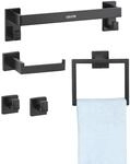 VEVOR Badezimmer Hardware Zubeh&ouml;r Set (5-TLG.) inkl. Handtuchstange (406,4 mm)...