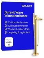 Duravit Wave Wannenarmatur bodenstehend f&uuml;r 2 Verbraucher mit Umstellventil,