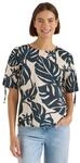 Cecil Damen Bluse mit Rundhals und Raffung