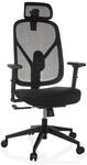 hjh OFFICE B&uuml;rostuhl ergonomisch RALOO ECO Netz Drehstuhl mit Verstellbarer Kopf-