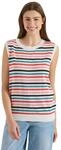 Cecil Pullunder mit Rundhals und Streifen raw Sand beige L