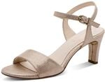 Tamaris Damen Sandalette mit Stilettoabsatz, metallic, 37 EU